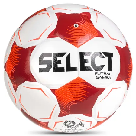 Мяч футзал. SELECT Futsal Samba v26, 1063471008, р.4,FIFA Basic, 32п, ТПУ, гибр.сш, бел-кр-черн за 5&nbsp;618.50 ₽ купить в Новосибирске