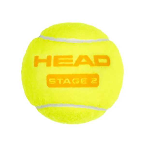 Мяч теннисный детский HEAD Stage 2 Orange, 578423,уп.3 шт, фетр,нат.резина,желто-оранжевый за 836.40 ₽ в Новосибирске