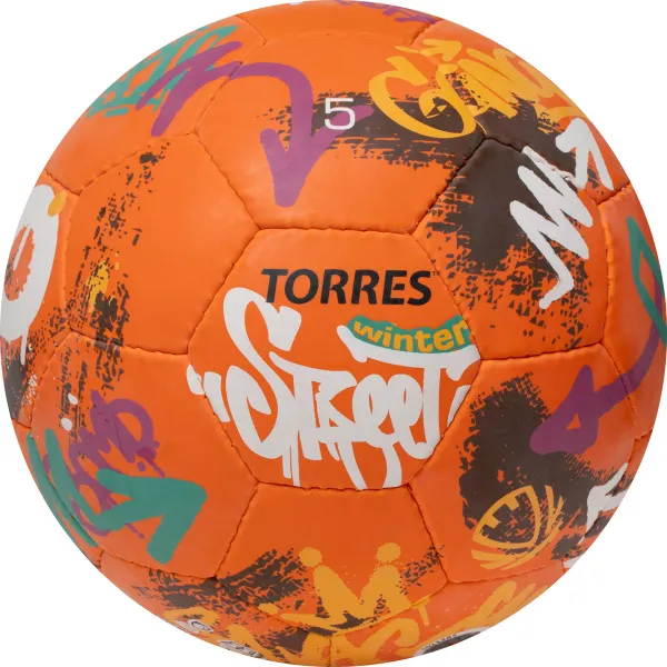 Мяч футб. TORRES Winter Street, F023285, р.5, 32 пан, рез, 4 подкл. слоя, руч. сшив,оранж-мультик. за 2&nbsp;713.20 ₽ в Новосибирске