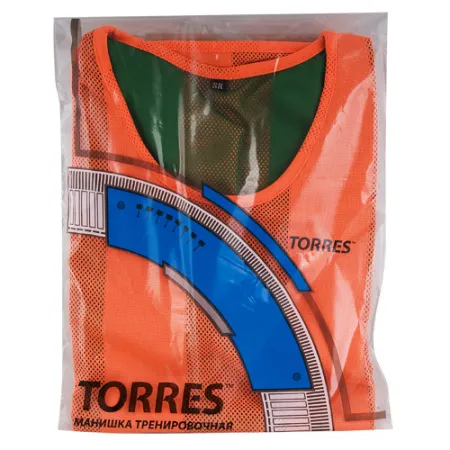 Манишка детская TORRES двухсторонняя, TR11949O/G, р.Jr, тренировочная, полиэстер, оранж-зелен за 1&nbsp;026.80 ₽ купить в Новосибирске