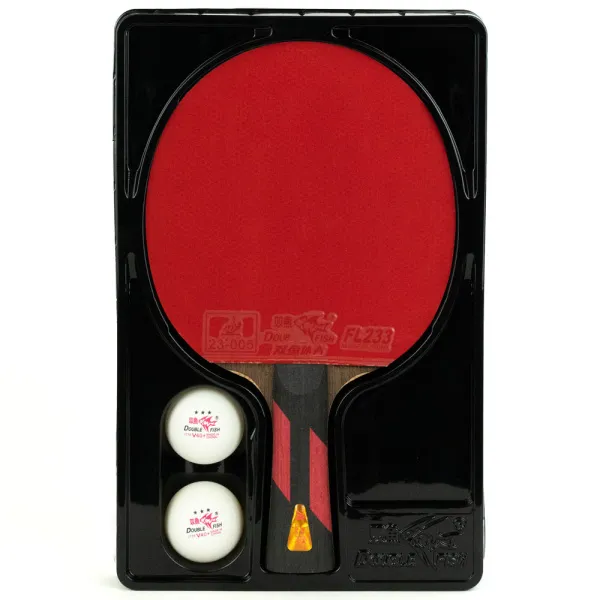 Ракетка для н/т DOUBLE FISH 7A+C, для професс.,ITTF Appr.,накл.2,1мм,+ 2 мяча V40+мм ITTF Appr за 3&nbsp;559.80 ₽ в Новосибирске