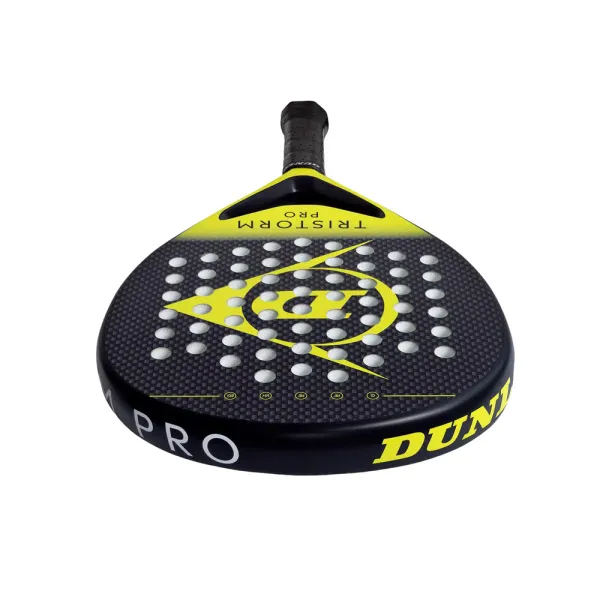 Ракетка для падела Dunlop Tristorm Pro, 10359946, для родв.игроков, стекловолокно, графит, черн-желт за 19&nbsp;643.50 ₽ в Новосибирске