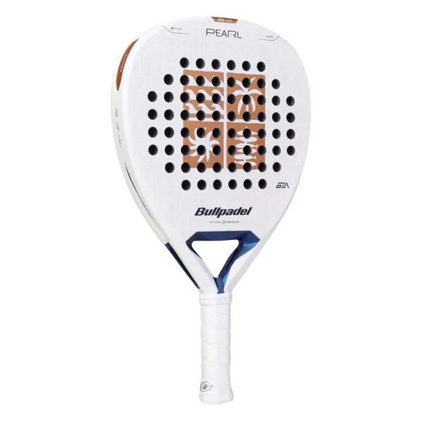 Ракетка для падела BULLPADEL Pearl 27, 497249, для проф-в, стекловолокно,карбон, бело-золотистый за 44&nbsp;319 ₽ в Новосибирске