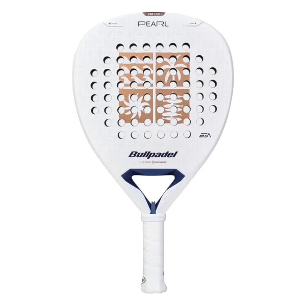 Ракетка для падела BULLPADEL Pearl 27, 497249, для проф-в, стекловолокно,карбон, бело-золотистый за 44&nbsp;319 ₽ в Новосибирске