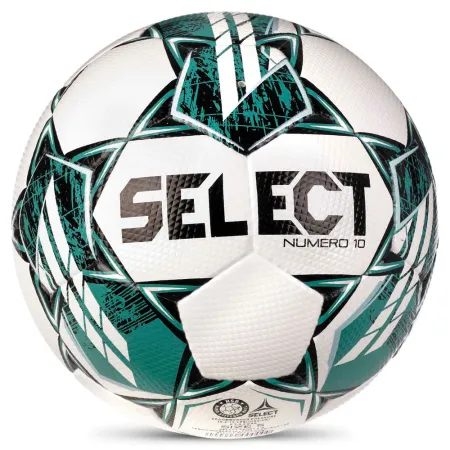 Мяч футб. SELECT NUMERO 10 V23, 0575060004, р.5, FIFA Basic, 32п, ПУ, руч. сш, бело-бирюзовый за 8&nbsp;051.20 ₽ купить в Новосибирске