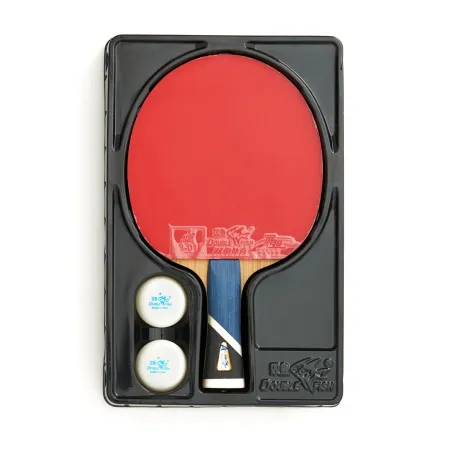 Ракетка для н/т DOUBLE FISH 5A+C, для продвин, ITTF Appr, накл. 2,1 мм, конич. ручка+ 2 мяча V40+мм за 2&nbsp;779.50 ₽ купить в Новосибирске