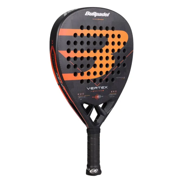 Ракетка для падела BULLPADEL Vertex Advance, 494414, для проф. и любителей, карбон, черно-оранжевый за 21&nbsp;559.40 ₽ в Новосибирске