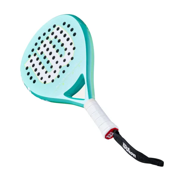 Ракетка для падела WILSON Blade LS V4, WR203711U2,для игроков средн.уровня, стекловолокно, бирюзовый за 30&nbsp;258.30 ₽ в Новосибирске