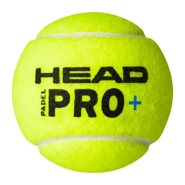 Мяч для падела HEAD Padel Pro+, 540203, уп.3 шт, FIP Approved, войлок,нат.резина,желтый за 933.30 ₽ в Новосибирске