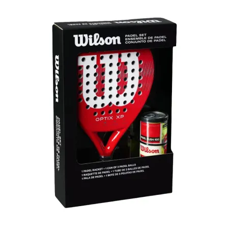 Набор для падела WILSON Optix XP Padel KIT, WR202110U2, ракетка + 3мяча, красный за 20&nbsp;362.60 ₽ купить в Новосибирске