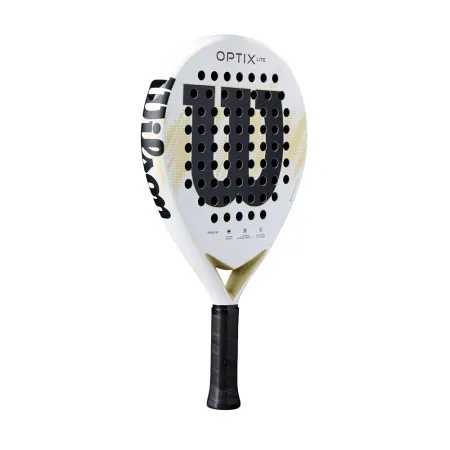 Ракетка для падела WILSON Optix V2 Lite WH, WR190711U2, для начин-х, стекловолокно,бело-черн-беж