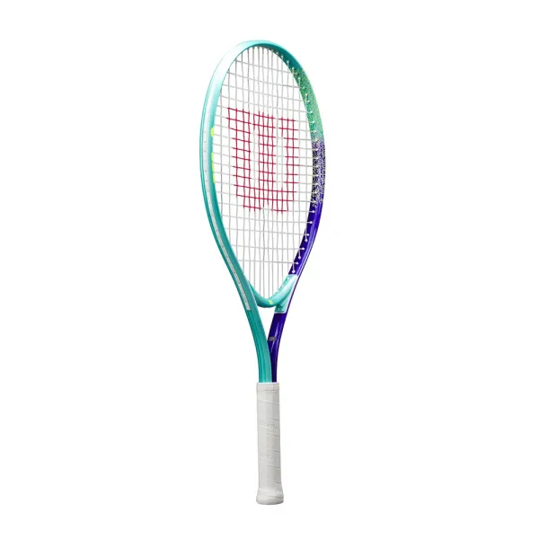 Ракетка б/т дет. Wilson Intrigue Jr 25, WR180310U, для детей 9-10лет, алюминий,со струн., бирюз-фиол